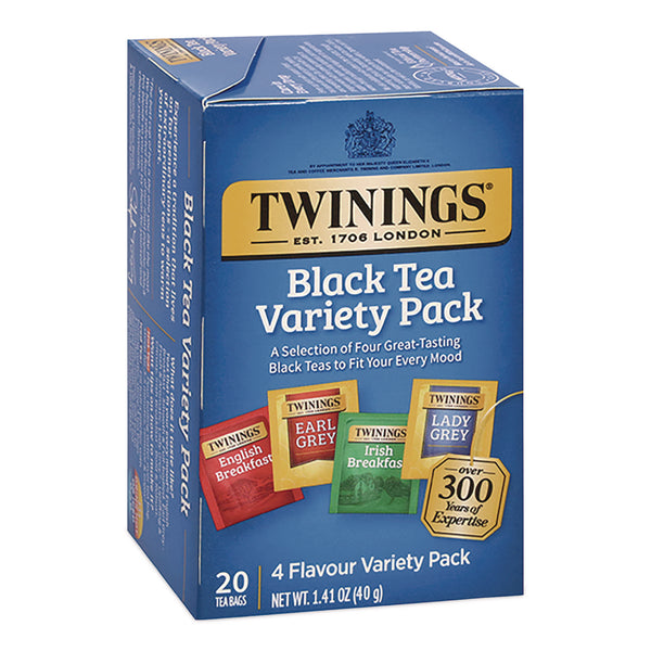 Black Tea Variety Pack, Assorted Flavors, 20/Box (TWGTNA05320) Box of 20