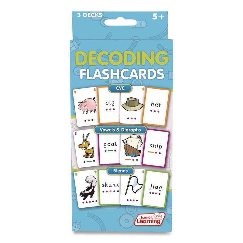 Decoding Flashcards, 3 Decks, Ages 5 and Up (JRL211) Each