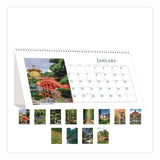 House of Doolittle™ Recycled Gardens of the World Monthly Desktop Calendar, Garden Scene Photography, 8.5 x 4.25, White, 12-Month (Jan-Dec): 2025 (HOD30925) Each