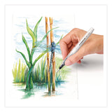 Classic Water Brush, Nylon/Polyester Blend, Round (STD949BK1C) Each