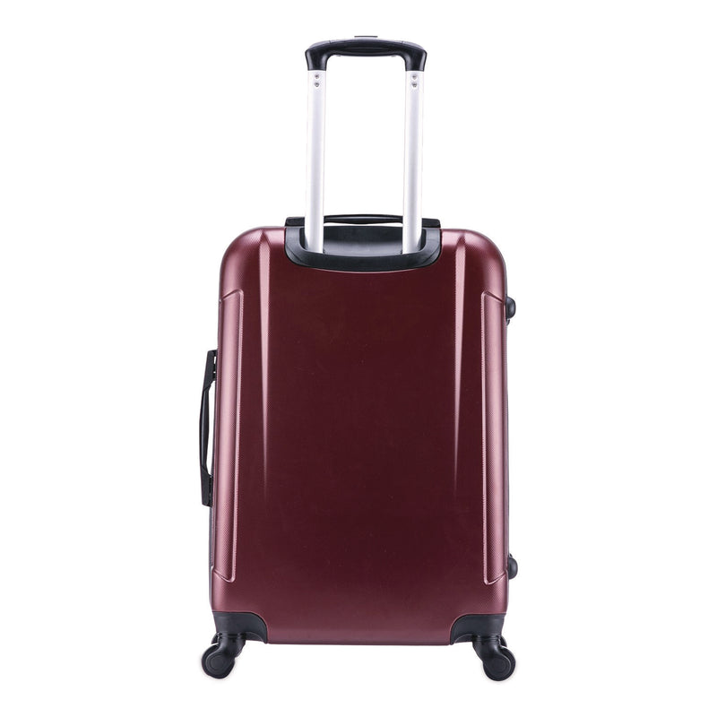 Pilot Hard Side Carry-On Suitcase, Four-Wheeled Spinner, 14.37 x 8.86 x 21.46, Wine (WLBIUPIL00SWIN) Each