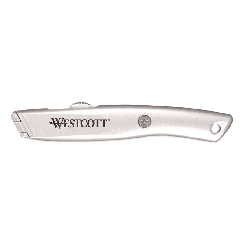 Westcott® Aluminum Safety Cutter with Ceramic Blade, Aluminum Handle, Silver (WTC00722) Each