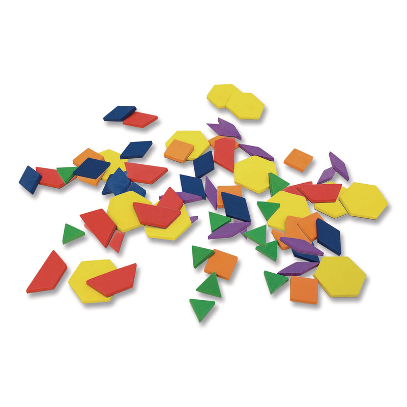 Junior Learning Inc® Rainbow Pattern Blocks, Ages 3 to 4 (JRL613) Each