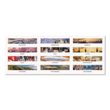 House of Doolittle™ Recycled Americana Desk Pad Calendar, Americana Photography, 22 x 17, Blue Sheets, Black Corners, 12-Month (Jan to Dec): 2025 (HOD14125) Each