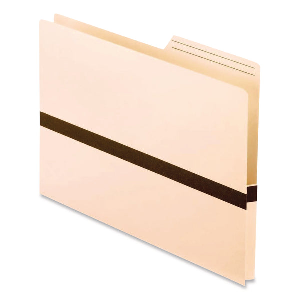 Pendaflex® Drop Front Reinforced File Pocket, 1" Expansion, Letter Size, Manilla/Brown, 50/Box (PFX15135) Box of 50