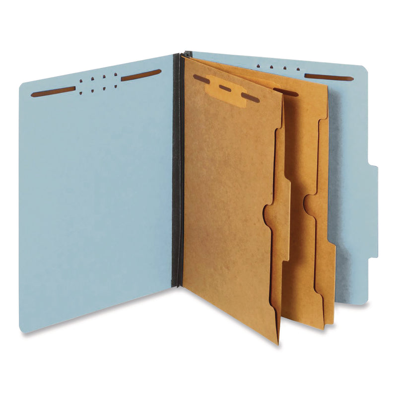 Pendaflex Classification Folders w/Pocket, 25pt, 2-1/2" Exp, Letter, 10/BX, Blue (PFX24081P) Box of 10