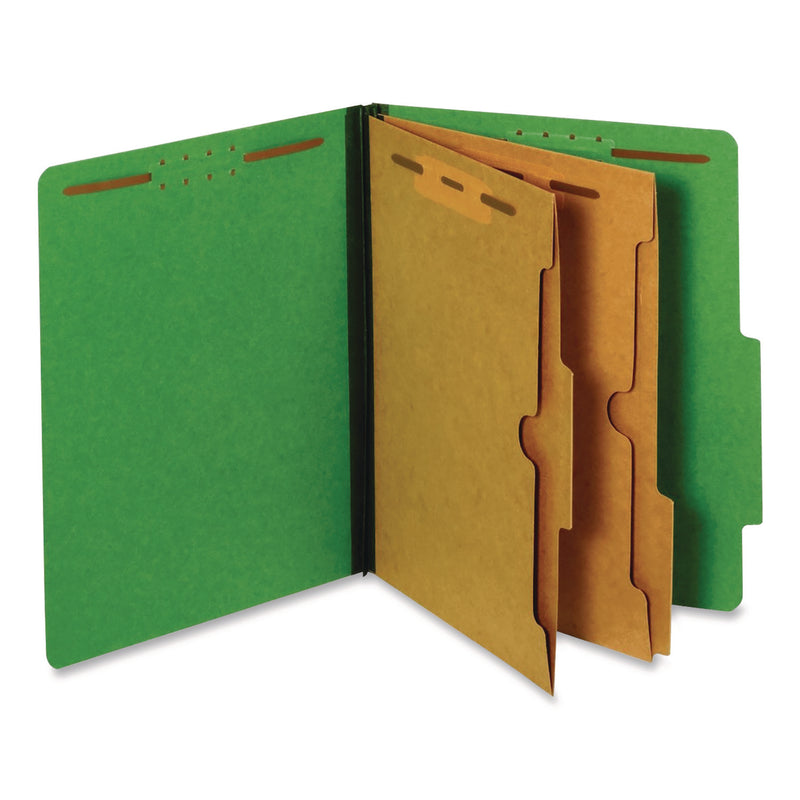 Pendaflex Classification Folders w/Pocket, 25pt, 2-1/2"Exp, Letter, 10/BX, Dark Green (PFX24083P) Box of 10