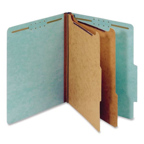 Pendaflex Classification Folders, 25pt, 2-Div, Letter, 2-1/2"Exp, 10/BX, Blue (PFX24130P) Box of 10