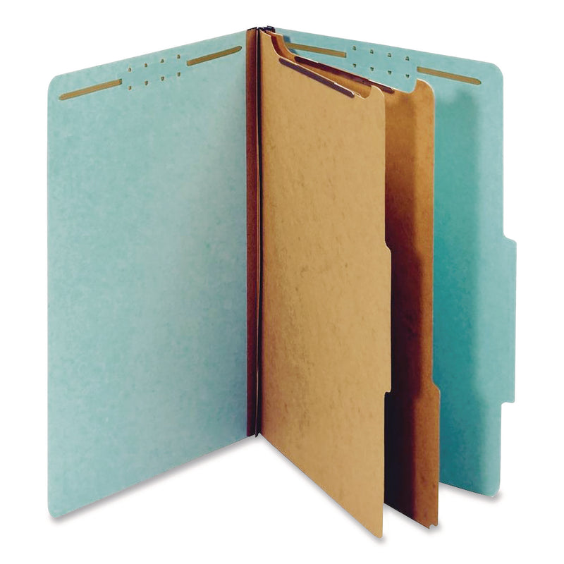 Pendaflex Classification Folders, 25pt, 2-Div, Legal, 2-1/2"Exp, 10/BX, Blue (PFX29030P) Box of 10