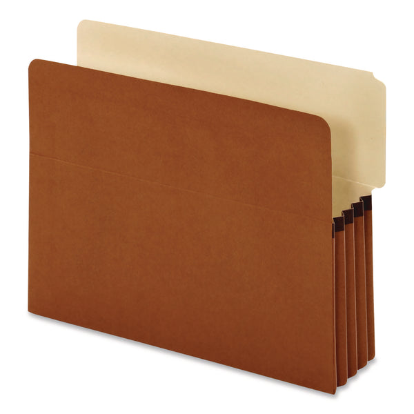 Pendaflex® End Tab File Pocket, 3.5" Expansion, Letter Size, Redrope, 10/Box (PFX63624P) Box of 10