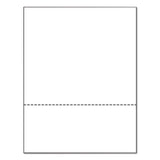 Printworks™ Professional Perforated Paper, 92 Bright, Perforated 3.66" from Bottom, 8.5 x 11, White, 500 Sheets/Ream, 5 Reams/Carton (PWK04124P) Case of 2500