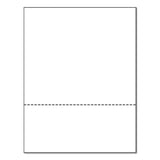 Printworks™ Professional Perforated Paper, 92 Bright, Perforated 3.5" from Bottom, 8.5 x 11, White, 500 Sheets/Ream, 5 Reams/Carton (PWK04128) Case of 2500