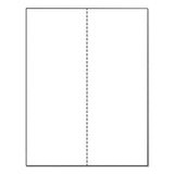 Printworks™ Professional Perforated Paper, 92 Bright, Perforated 4.25" from Left, 8.5 x 11, White, 500 Sheets/Ream, 5 Reams/Carton (PWK04339) Case of 2500