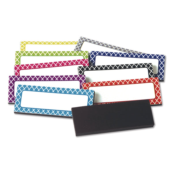 Moroccan Magnetic Labels, 10 Assorted Colors, 2.5" x 1", 30/Pack (TCR20684) Each