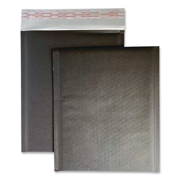 Happy Mail Self-Sealing Bubble Mailer, 8.5 x 11, Black, 12/Pack (WLB245156) Pack of 12