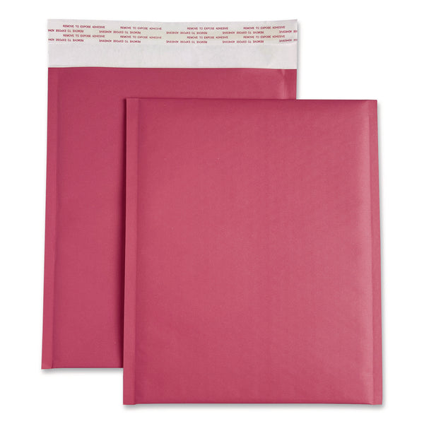 Happy Mail Self-Sealing Bubble Mailer, 8.5 x 11, Pink, 12/Pack (WLB245158) Pack of 12