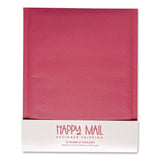 Happy Mail Self-Sealing Bubble Mailer, 8.5 x 11, Pink, 12/Pack (WLB245158) Pack of 12