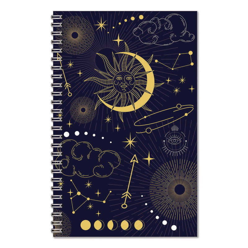 House of Doolittle™ Recycled Non-Dated Monthly/Weekly Planner, Celestial, Blue/Gold Cover, Undated (HOD212144) Each