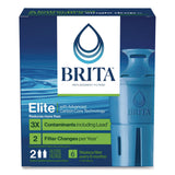 Brita Elite Replacement Water Filters for Pitcher and Dispensers, 2 Filters/Box, 12 Boxes/Carton (CLO36247CT) Case of 12