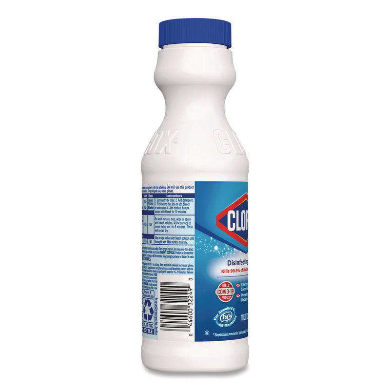 Concentrated Regular Disinfecting Bleach, 11 oz Bottle, 28/Carton (CLO32436CT) Case of 28