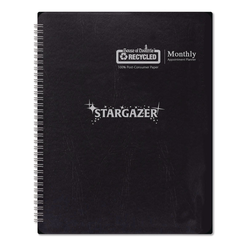 House of Doolittle™ Recycled Stargazer Monthly Planner, Stargazer Artwork, 11 x 7, Black Cover, 13-Month (Dec to Dec): 2026 (HOD21602) Each