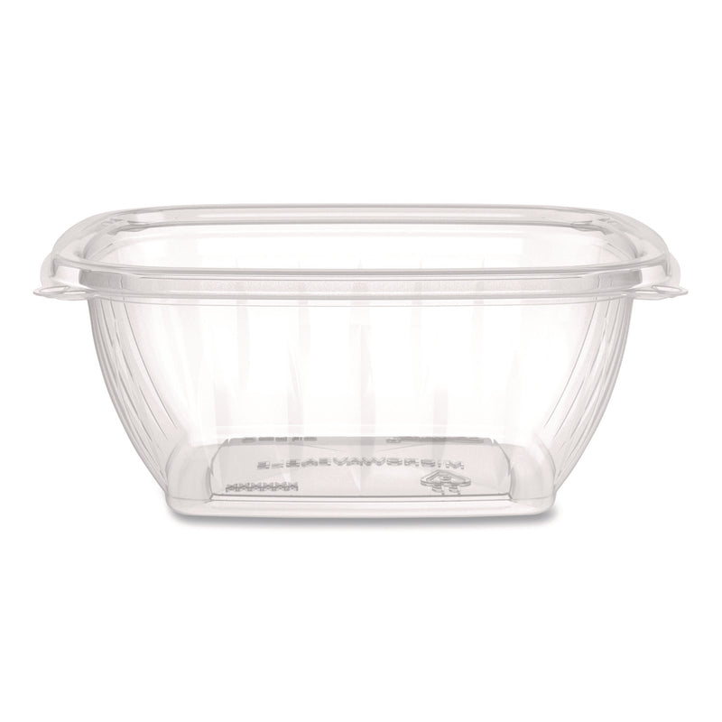 Square Plastic Bowls, 12 oz, 8.5 x 8.5 x 2.64, Clear, Plastic, 63 Bowls/Sleeve, 8 Sleeves/Carton (DCCC12SB) Case of 504