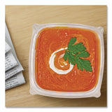 Square Plastic Bowls, 12 oz, 8.5 x 8.5 x 2.64, Clear, Plastic, 63 Bowls/Sleeve, 8 Sleeves/Carton (DCCC12SB) Case of 504