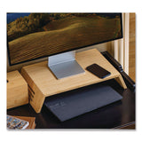Officemate Bamboo Desktop Monitor Stand, For 16" Monitors, 17.56 x 12.44 x 2.64, Brown, Supports 20 lbs (OIC71008) Each