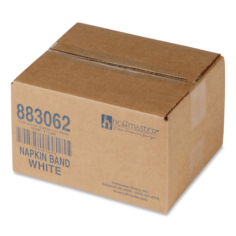 Adhesive Napkin Bands, White, 1.5", 10,000/Carton (HFM883062) Case of 4