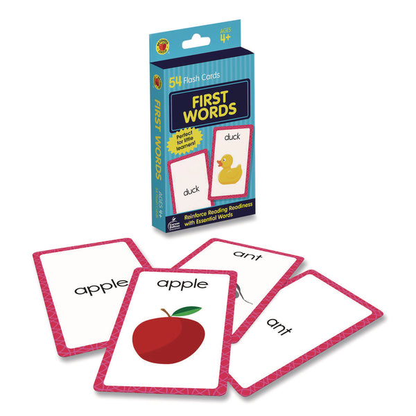 Carson-Dellosa Education First Words Flash Cards, 3.25 x 5.25, Assorted Colors, 54 Cards (CDP0769647197) Each