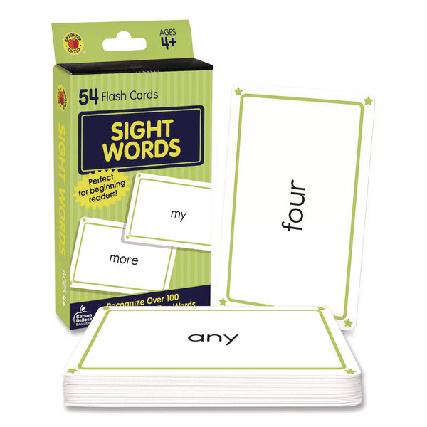 Carson-Dellosa Education Sight Words Flash Cards, 3.25 x 5.25, Assorted Colors, 54 Cards (CDP0769664709) Each
