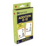 Carson-Dellosa Education Addition 0 to 12 Flash Cards, 3.25 x 5.25, Assorted Colors, 54 Cards (CDP0769677118) Each