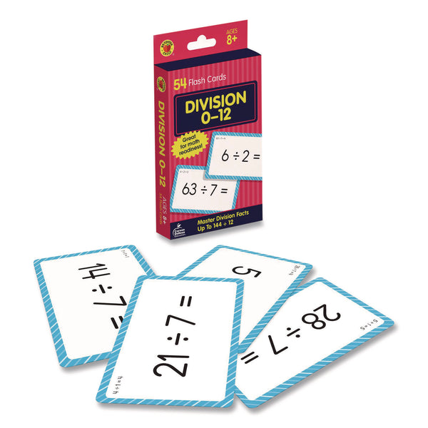 Carson-Dellosa Education Division 0 to 12 Flash Cards, 3.25 x 5.25, Assorted Colors, 54 Cards (CDP0769677231) Each