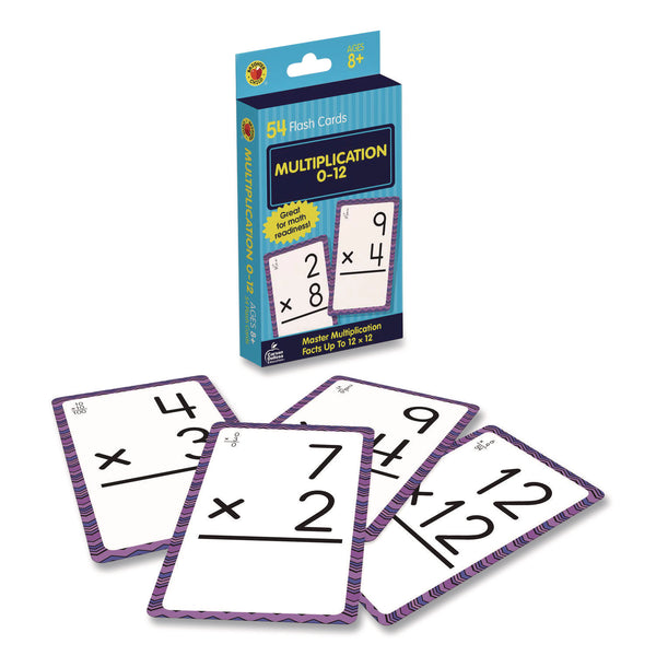 Carson-Dellosa Education Multiplication 0 to 12 Flash Cards, 3.25 x 5.25, Assorted Colors, 54 Cards (CDP0769677436) Each