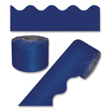 Carson-Dellosa Education Rolled Scalloped Border, 2.25" x 65 ft, Navy (CDP108469) Each