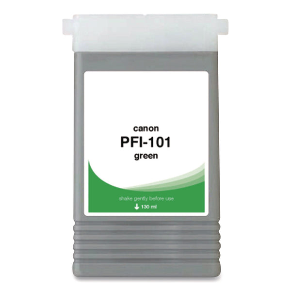 Compatible Green Ink, Replacement for PFI-101 (0890B001AA), 130 mL (CTGWCPFI101GR) Each