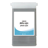 Compatible Photo Cyan Ink, Replacement for PFI-101 (0887B001AA), 130 mL (CTGWCPFI101PC) Each