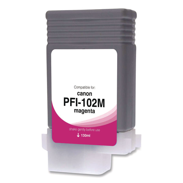 Compatible Magenta Ink, Replacement for PFI-102 (0897B001), 130 mL (CTGWCPFI102M) Each