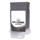 Compatible Matte Black Ink, Replacement for PFI-102 (0894B001), 130 mL (CTGWCPFI102MB) Each