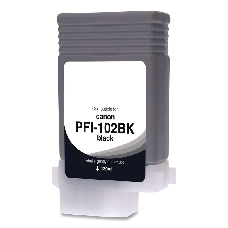 Compatible Photo Black Ink, Replacement for PFI-102 (0895B001AA), 130 mL (CTGWCPFI102PB) Each