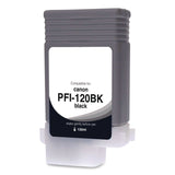 Compatible Black Ink Replacement for PFI-120 (2885C001), 130 mL (CTGWCPFI120B) Each