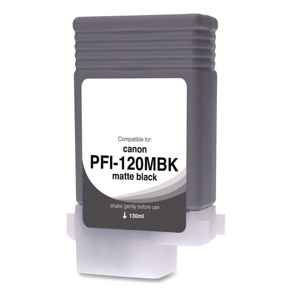 Compatible Matte Black Ink, Replacement for PFI-120 (2884C001), 130 mL (CTGWCPFI120MB) Each