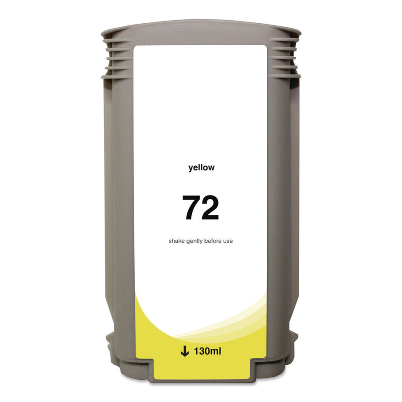 Remanufactured Yellow High-Yield Ink, Replacement for 72 (C9373A), 130 mL (CTGWH72Y) Each