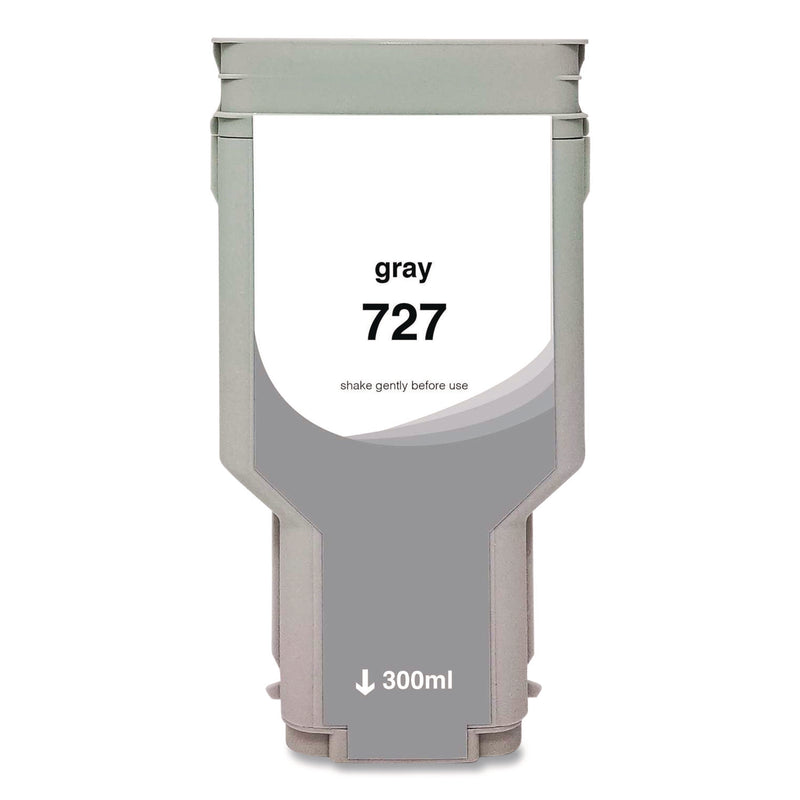 Compatible Gray High-Yield Ink, Replacement for 727XL (F9J80A), 300 mL (CTGWH727XLGY) Each