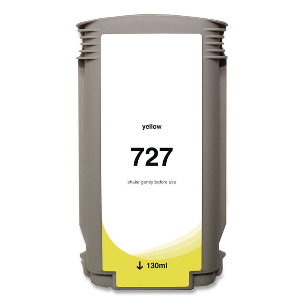 Compatible Yellow Ink, Replacement for 727 (B3P21A), 130 mL (CTGWH727Y) Each