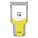 Compatible Yellow Ink, Replacement for 728 ( F9K15A), 300 mL (CTGWH728Y) Each