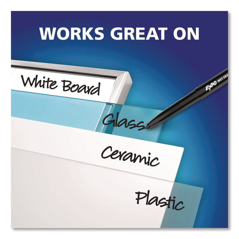 Sanford Expo Wet-Erase Markers, Fine Marker Point, Black Ink, 1/Dozen (SAN2211316) 1 Dozen