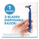 Gillette Sensor2 Disposable Razor, 2 Blades, 5/Pack, 36 Packs/Carton (PGC65853) Case of 36