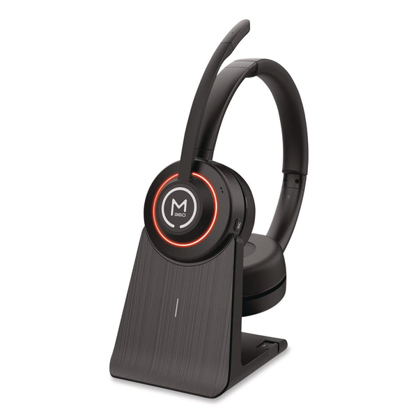 Morpheus 360® Sanctuary Wireless Noise Canceling UC Headset with Boom Mic HS6750ANC, Binaural, Over the Head Headset (MHSHS6750ANC) Each
