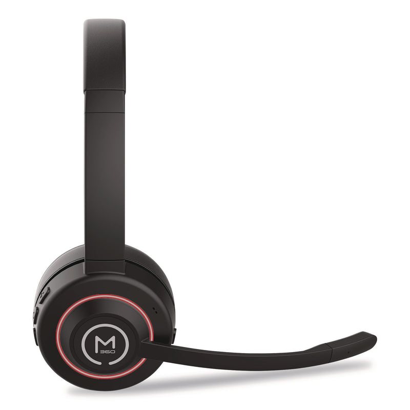 Morpheus 360® Sanctuary Wireless Noise Canceling UC Headset with Boom Mic HS6750ANC, Binaural, Over the Head Headset (MHSHS6750ANC) Each